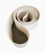 Ketebalan 8mm warna putih PU penghantar tali pinggang untuk makanan